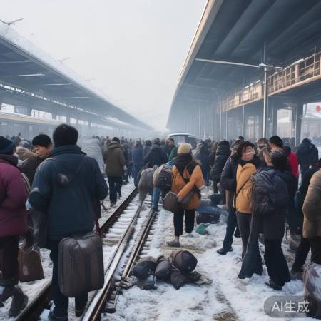 黑龙江嫩江站旅客滞留