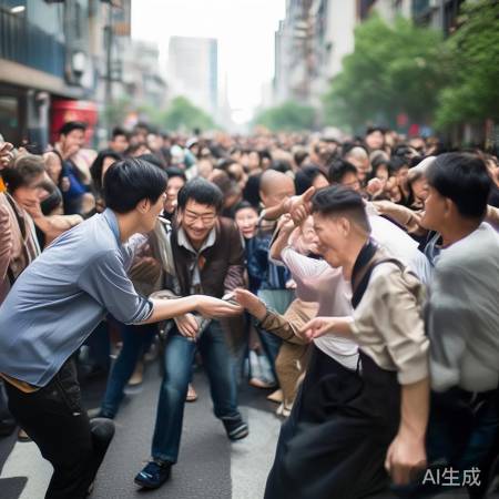 河南小伙公益行为感人