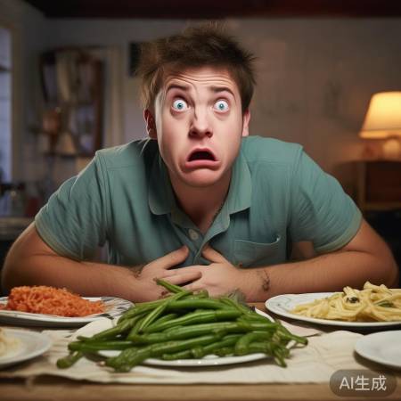 吃货吃豆角中毒减肥