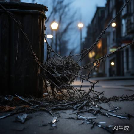 街头惊现刀片网，恐怖场景！