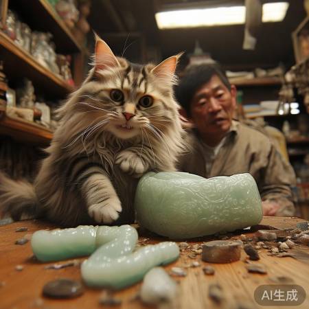 猫咪捣乱毁玉镯