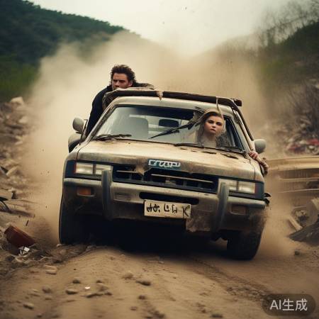 明星救灾途中遇车祸